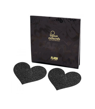 Bijoux Indiscrets Flash Pastie Heart Black