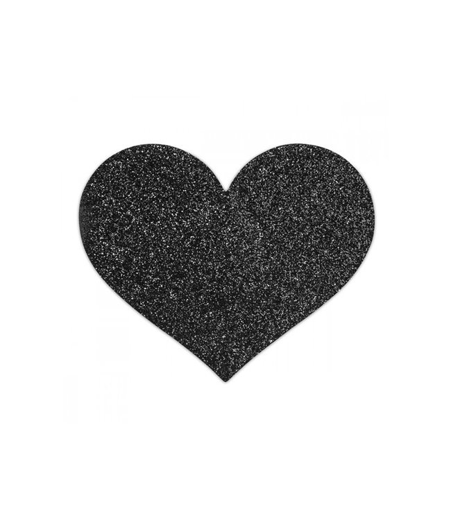 Bijoux Indiscrets Flash Pastie Heart Black