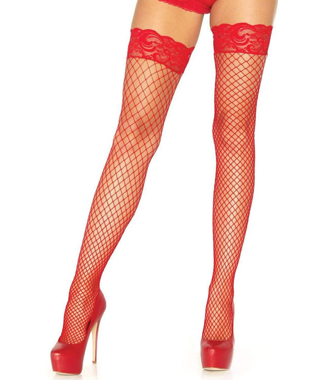 Plus Stay Up Lycra Fishnet Thigh High 9201X