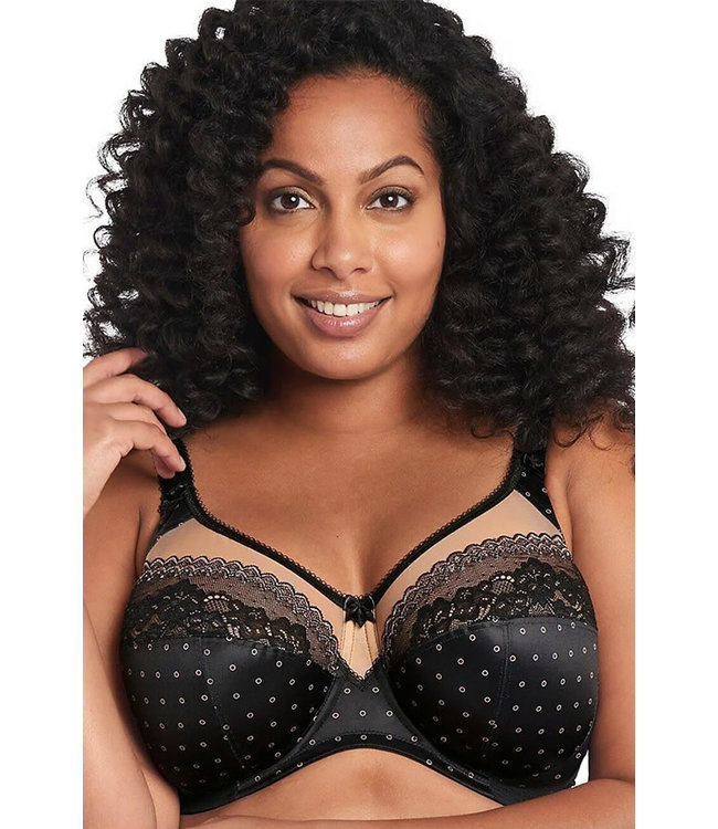 Goddess Bridget Banded Bra- Black