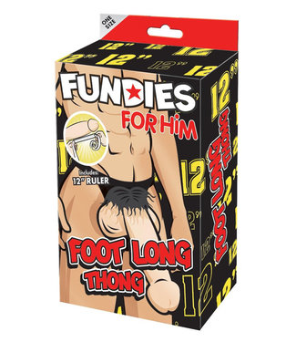 Fundies Foot Long Thong w/ Ruler