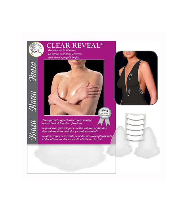 Clear Reveal  Strapless Silicone Adhesive Bra 1 Pair