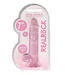 REALRoCK Crystal Clear Realistic Dildo With Balls 7" Pink