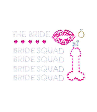 Bride Squad Adhesive Body Jewels Stickers