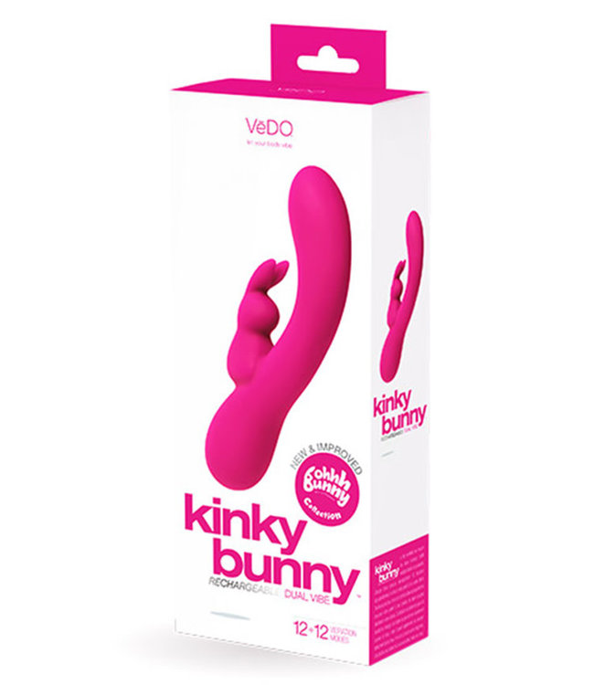 VeDO Kinky Bunny Rechargeable Rabbit Vibrator Pink