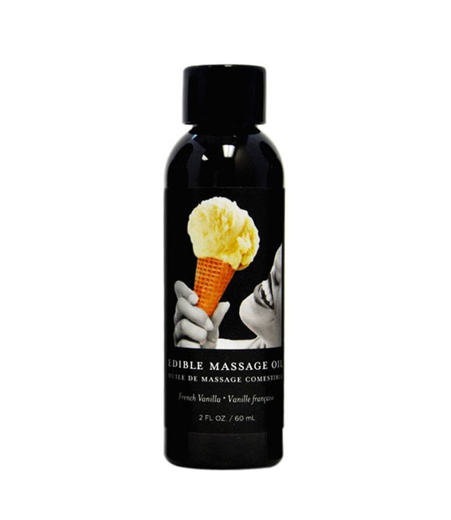 Earthly Body Edible Massage Oil Vanilla 2oz