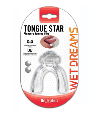 Tongue Star Pleasure Tongue Vibe Clear