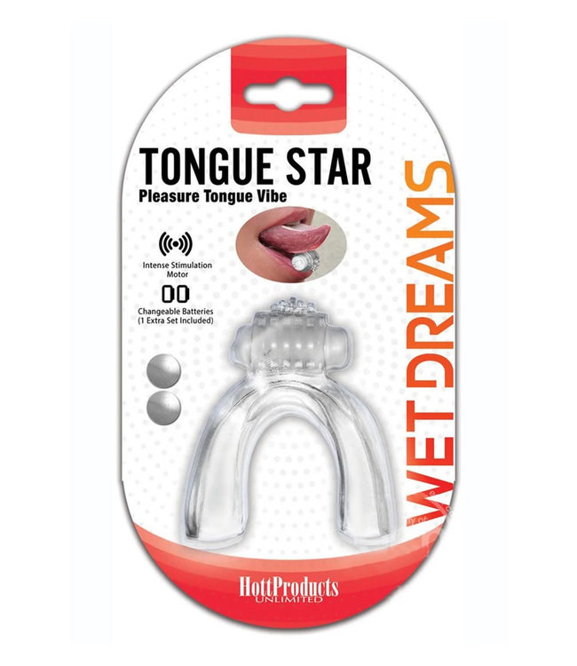 Tongue Star Pleasure Tongue Vibe Clear