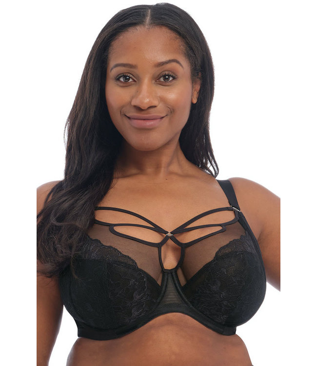 Elomi Brianna Plunge Black Bra EL8080