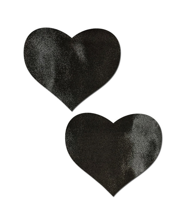 Liquid Black Heart Nipple Pasties