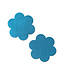 Teal Flower Reusable Nipple Covers