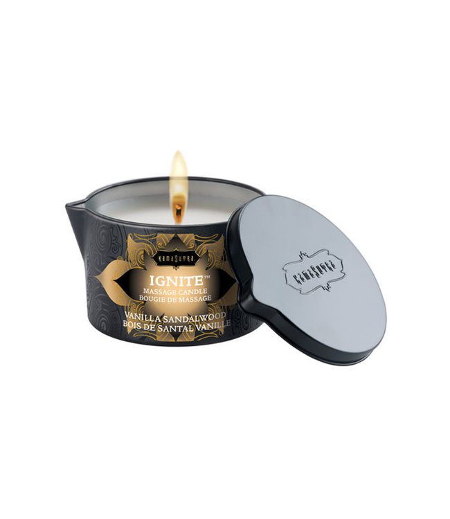 Kama Sutra Ignite Massage Soy Candle Vanilla Sandalwood