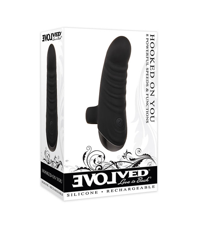 Evolved Hooked On You Rechargeable Silicone Black