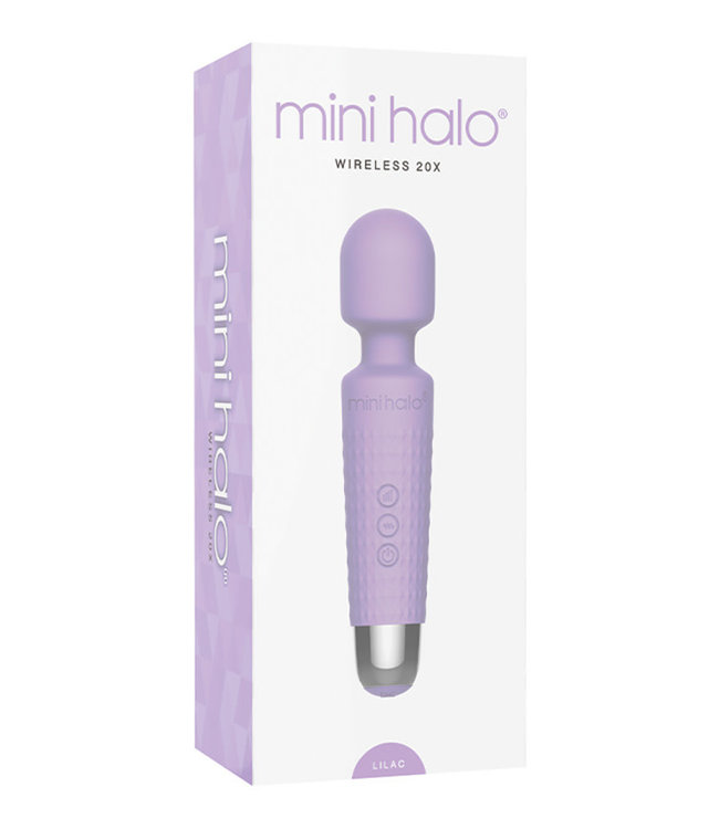 Mini Halo Wireless Wand 20X Silicone Liliac
