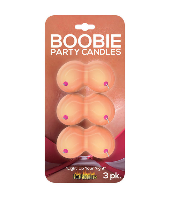 Boobie Party Candles Pack of 3