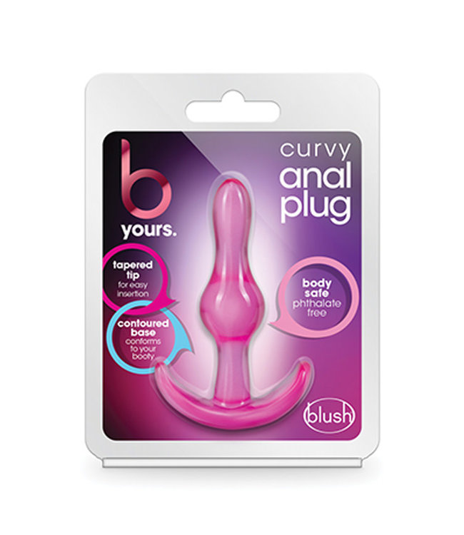 Blush B Yours Curvy Anal Plug Pink