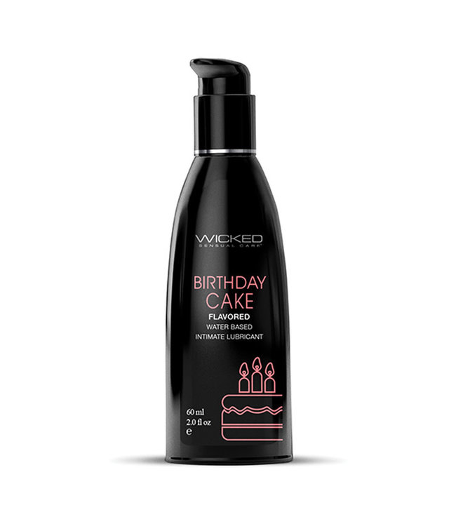 Wicked Sensual Care Water Based Lubricant Birthday Cake 2oz