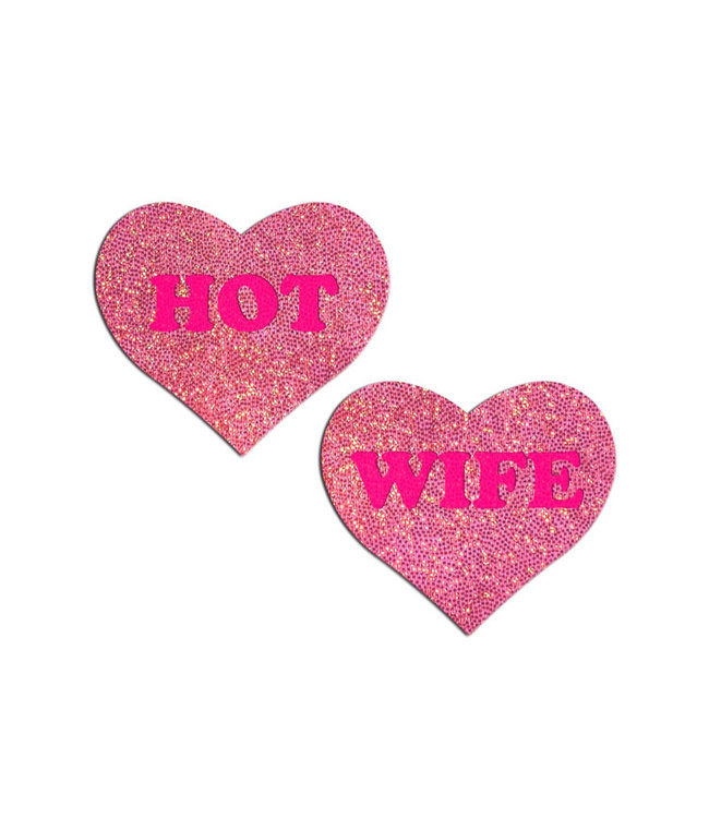 Hot Wife Heart Nipple Pasties