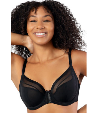 Parfait Shea Plunge Unlined Black Bra P6062