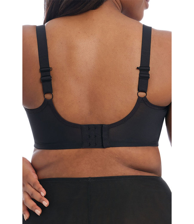 Elomi Brianna Padded Half Cup Black Bra EL8081