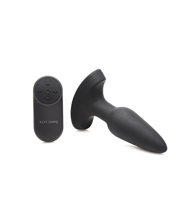 Booty Sparks Laser Heart Anal Plug with Remote Small