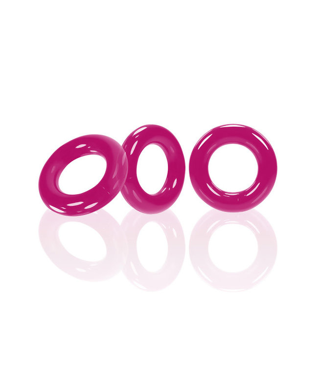 Oxballs Willy Rings Cockrings Hot Pink 3pk