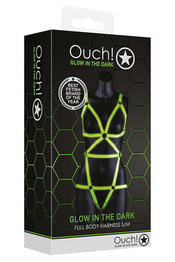 Ouch! Glow in the Dark Full-Body Harness - Karnation Intimate Apparel Inc.