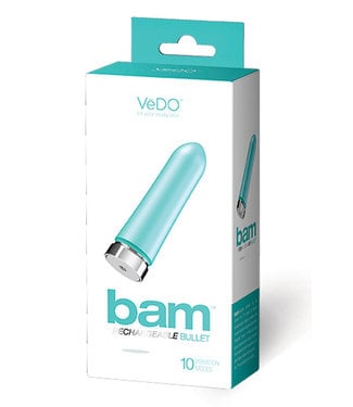 VeDO Bam Rechargeable Bullet Tease Me Turquoise