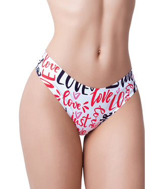 Mememe Love Message Printed Thong