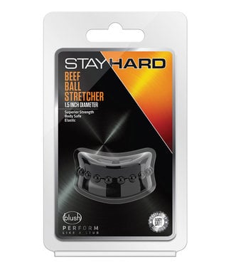 Stay Hard Beef Ball Stretcher 1.5" Diameter Black