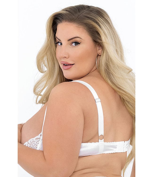 Karrie Plus White Shelf Bra 72106X