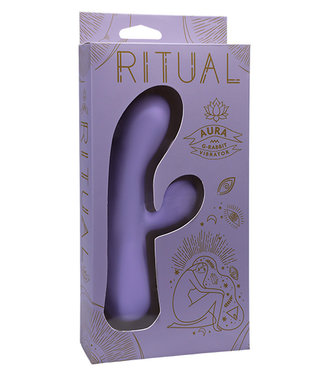 Doc Johnson RITUAL Aura Rechargeable Silicone Rabbit Vibrator Lilac