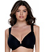 Felina Utopia Front-Close Racerback T-Shirt Black Bra 155149