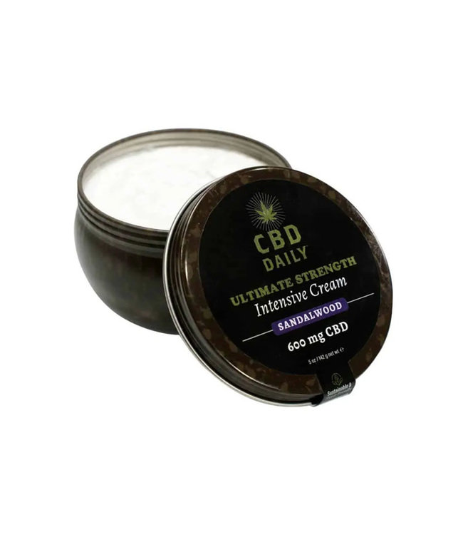 CBD Daily Intensive Cream Ultimate Strength Sandalwood 5oz