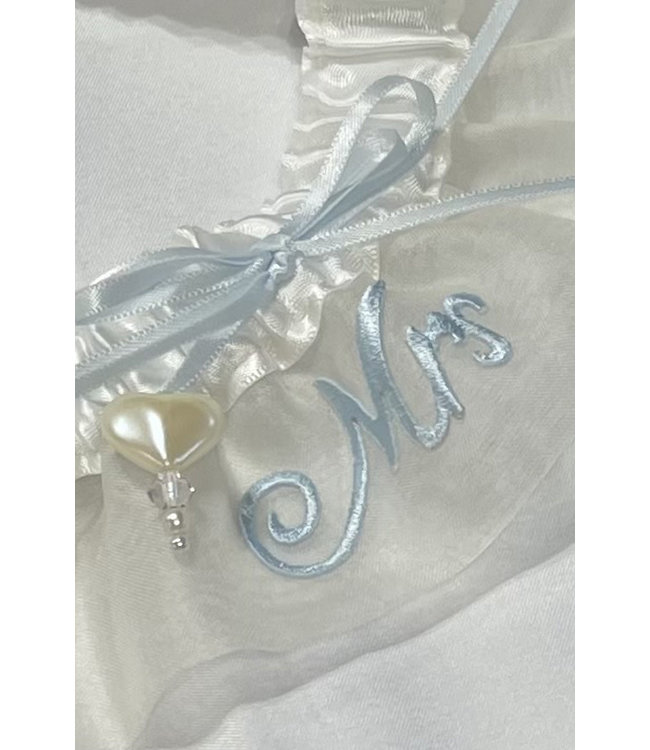 Silk Organza "Mrs" Garter G709