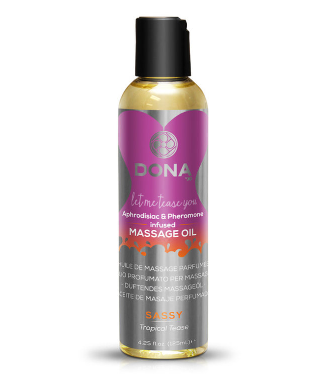 Dona Massage Oil Sassy Tropical Tease 3.75oz