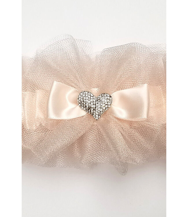 Blush Tulle And Satin Garter G-SUMMER