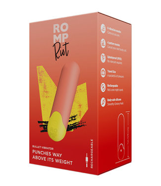 ROMP Riot Rechargeable Bullet Vibrator Light Orange