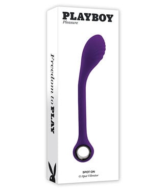 Playboy Spot On Rechargeable Posable Silicone G-Spot Vibrator Acai