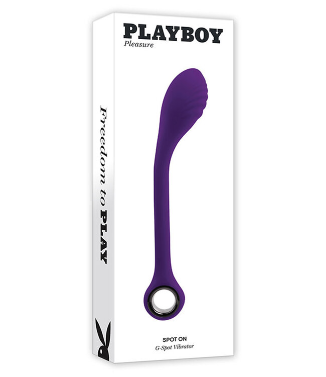 Playboy Spot On Rechargeable Posable Silicone G-Spot Vibrator Acai