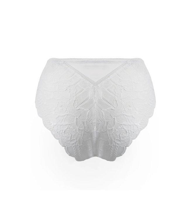 Ooo La La High-Waist White Brazilian Panty 28603