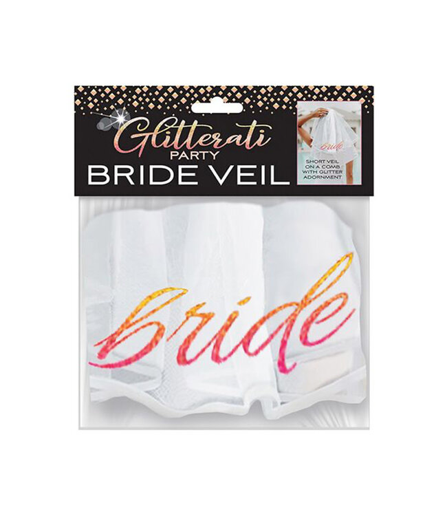 Glitterati Bride Veil Rose Gold/White