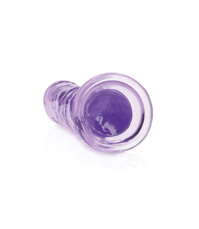 Shots RealRock Crystal Clear 7" Straight Dildo w/Suction Cup Purple