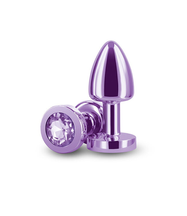 Rear Assets Petite Metal Anal Plug Purple