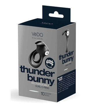 VeDO Thunder Bunny Rechargeable Dual Ring Black Pearl