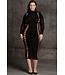 Carme Plus Black Long Gown SHA006
