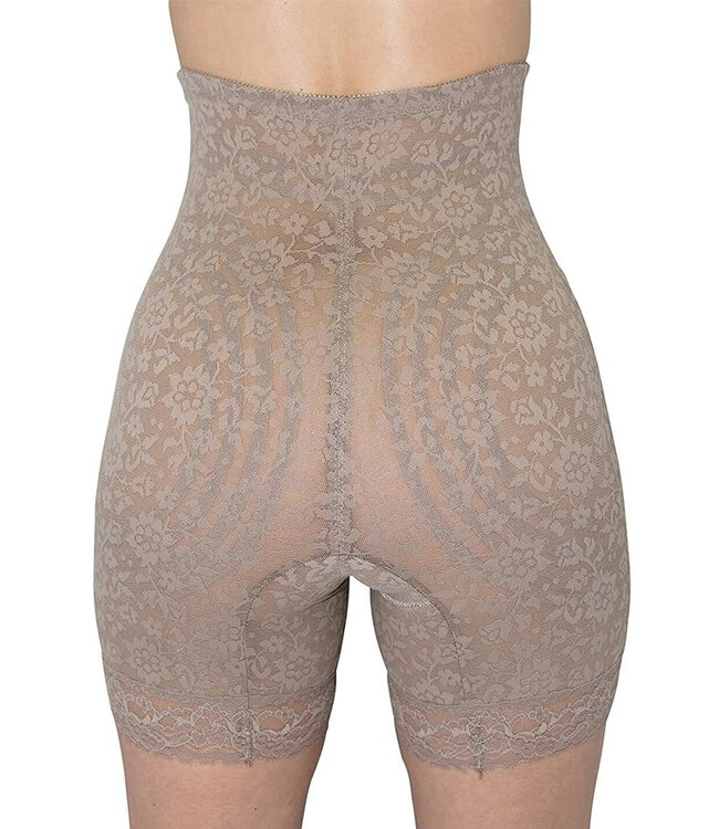 Plus Mocha High Waist Leg Shaper Extra Firm Shaping 6207X