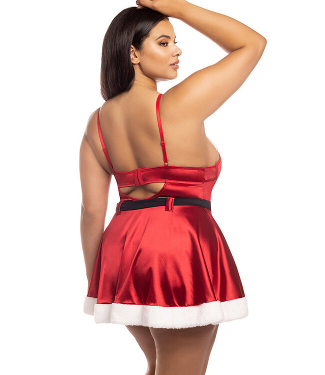 Holiday Vixen Plus Velvet Babydoll 71-11173