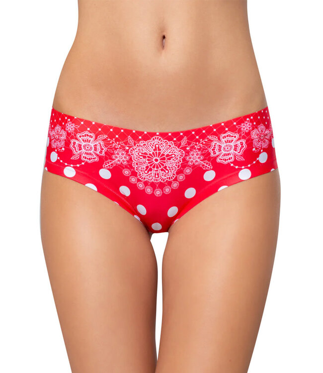 Polka Dot Fiery Red Slip