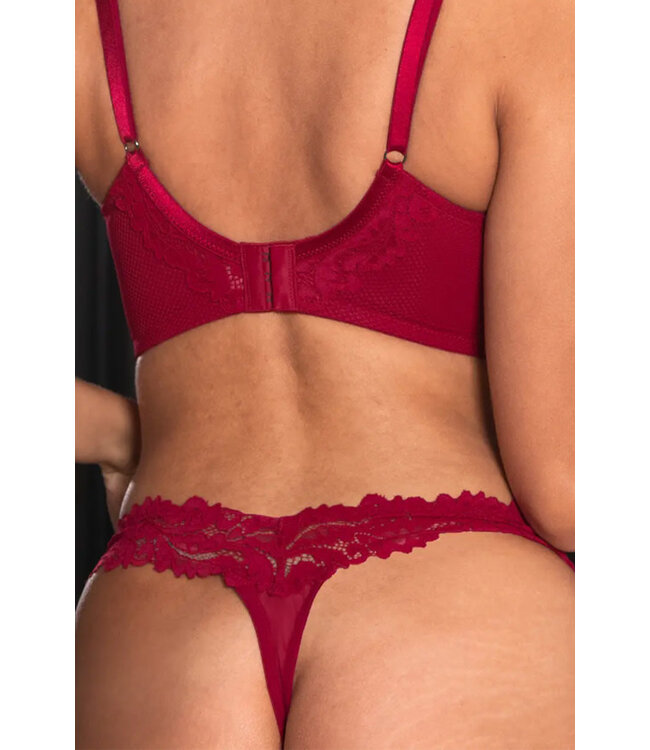 Lavish Red Thong 38103